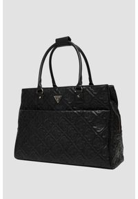 Guess - GUESS Czarna damska podróżna torebka Adelasia. Kolor: czarny #7