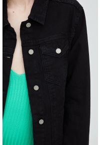 Brave Soul kurtka jeansowa damska kolor czarny przejściowa. Okazja: na co dzień. Kolor: czarny. Materiał: jeans. Styl: casual #3