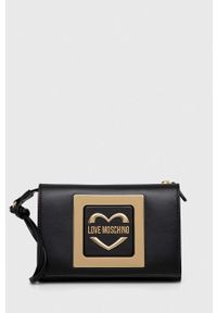 Love Moschino saszetka kolor czarny. Kolor: czarny #1