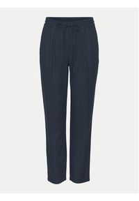 Vero Moda Spodnie materiałowe Jesmilo 10279691 Granatowy Regular Fit. Kolor: niebieski. Materiał: len #3