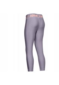 Under Armour - Legginsy Dziecięce Przycięte Do Kostki. Kolor: fioletowy
