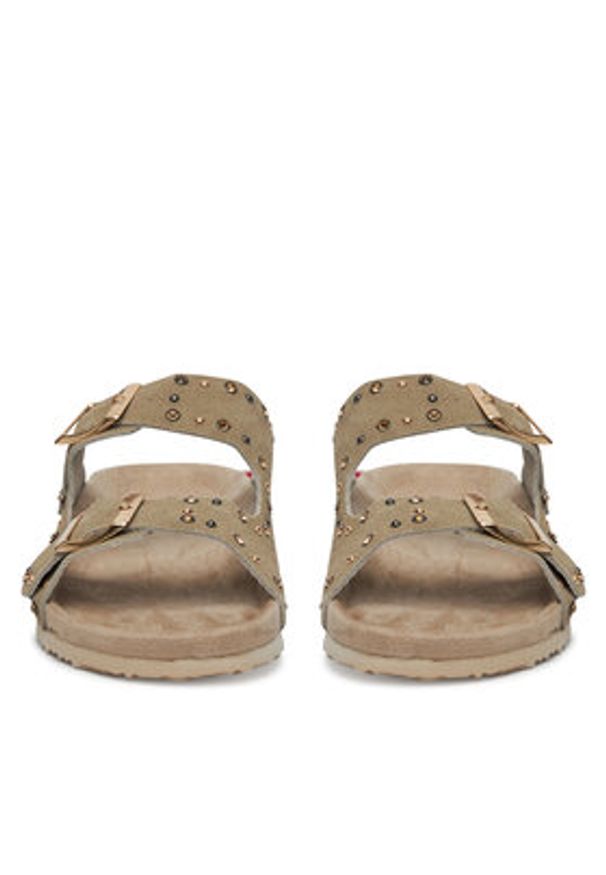 DeeZee Klapki MXCR-203 Beżowy. Kolor: beżowy. Materiał: materiał