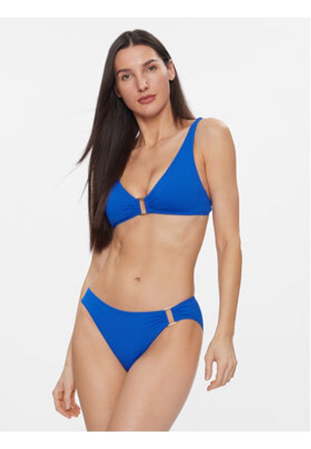 Lauren Ralph Lauren Góra od bikini 20401042 Niebieski. Kolor: niebieski. Materiał: syntetyk