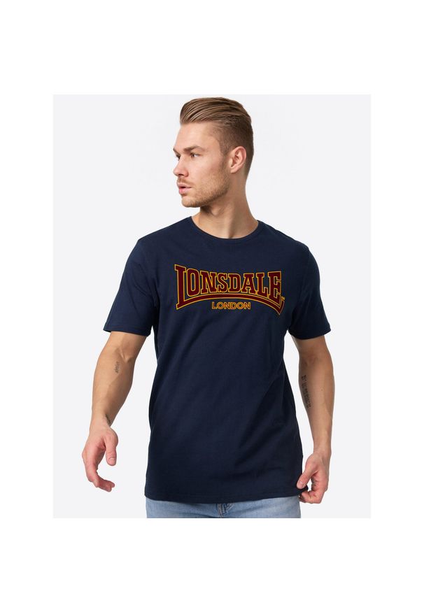 T-shirt o wąskim kroju Lonsdale Classic. Kolor: niebieski