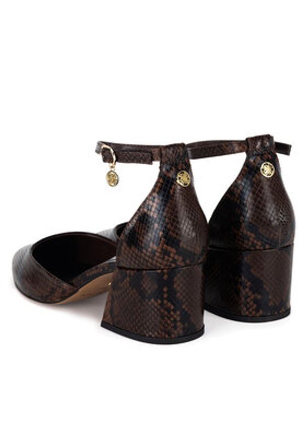 Nine West Czółenka WFA3358-1 Brązowy. Kolor: brązowy. Materiał: skóra