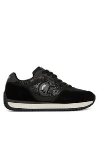 Just Cavalli Sneakersy 79RA3SR1 ZSD68 Czarny. Kolor: czarny. Materiał: materiał