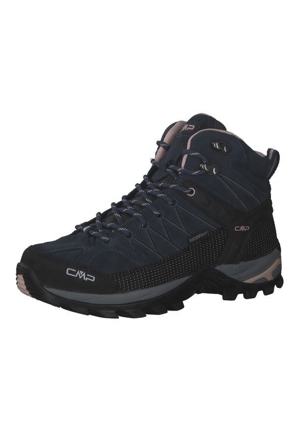 Damskie buty trekkingowe CMP Rigel Waterproof. Kolor: różowy. Materiał: zamsz, materiał. Szerokość cholewki: normalna