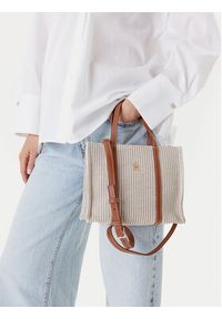 TOMMY HILFIGER - Tommy Hilfiger Torebka Th Premium Beach Le Mini Tote AW0AW17208 Beżowy. Kolor: beżowy