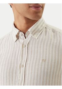 BOSS Koszula H-Liam 50560595 Beżowy Regular Fit. Kolor: beżowy. Materiał: len #3