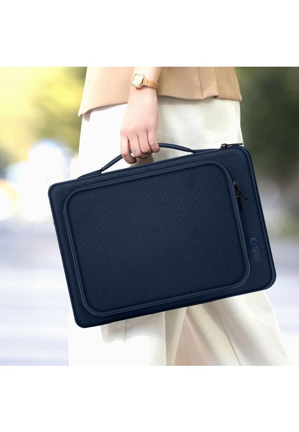 TECH-PROTECT - Torba Tech-Protect Basic Bag Laptop 13-14 Navy Blue. Styl: elegancki, biznesowy, casual