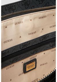 Guess - GUESS Szara damska shopperka Meridian. Kolor: szary. Materiał: skórzane #6