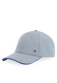 TOMMY HILFIGER - Tommy Hilfiger Czapka z daszkiem Th Corp Flannel 6 Panel Cap AM0AM13164 Szary. Kolor: szary. Materiał: bawełna, materiał