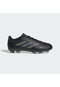 Adidas - Buty Copa Pure II League FG. Kolor: czarny, szary, wielokolorowy. Materiał: syntetyk, materiał, skóra. Sport: piłka nożna