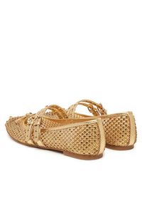 Guess Baleriny FLJKNN FAB02 Złoty. Kolor: złoty. Materiał: materiał