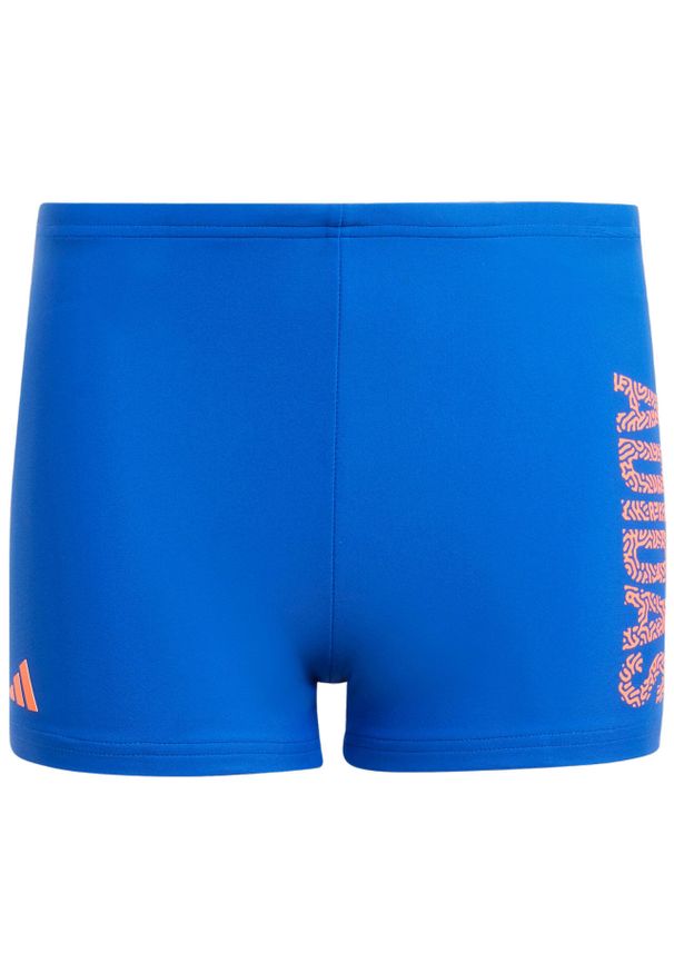 Adidas - Spodenki kąpielowe dla dzieci adidas Logo Swim BXR. Kolor: niebieski