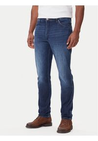 Wrangler Jeansy River 112370922 Granatowy Slim Fit. Kolor: niebieski