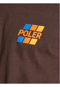 Poler T-Shirt Trd 223APM2001 Brązowy Classic Fit. Kolor: brązowy. Materiał: bawełna #3