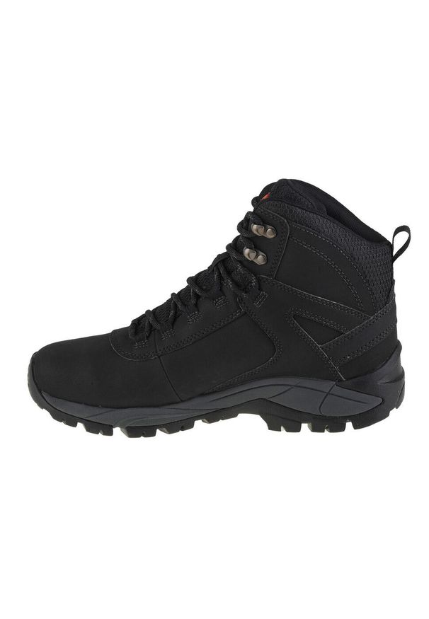 Buty trekkingowe męskie Merrell Vego Mid Leather Waterproof. Kolor: czarny. Materiał: nubuk