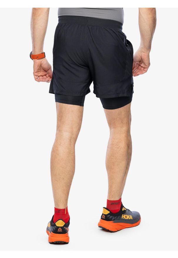 Spodenki do biegania męskie Under Armour Launch 5 inch 2-in-1 Short. Kolor: czarny. Sport: bieganie