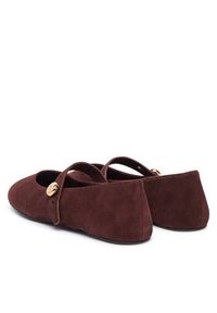 Tory Burch Baleriny 184681 Brązowy. Kolor: brązowy. Materiał: zamsz, skóra #6