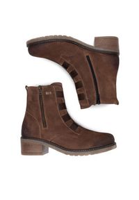 Remonte Botki D1A76-20 Brązowy. Kolor: brązowy. Materiał: skóra #6