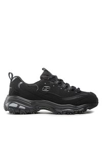 skechers - Skechers Sneakersy Biggest Fan 11930/BBK Czarny. Kolor: czarny. Materiał: skóra