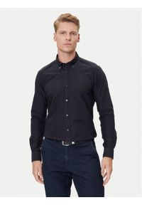 BOSS Koszula H-Roan 50544917 Granatowy Slim Fit. Kolor: niebieski. Materiał: bawełna