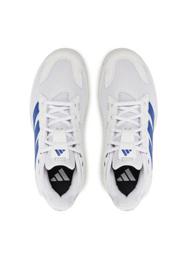 Adidas - adidas Buty halowe Stabil Indoor JR0745 Biały. Kolor: biały. Materiał: materiał