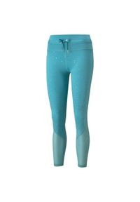 Spodnie treningowe damskie Puma Stardust High Waist. Stan: podwyższony. Kolor: niebieski. Sport: fitness