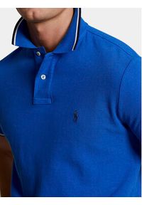 Polo Ralph Lauren Polo 710842621042 Niebieski Slim Fit. Typ kołnierza: polo. Kolor: niebieski. Materiał: bawełna #4