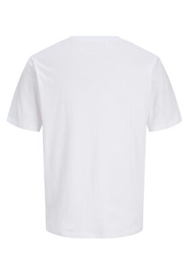 Jack & Jones T-Shirt Evin 12290173 Biały Regular Fit. Kolor: biały. Materiał: bawełna