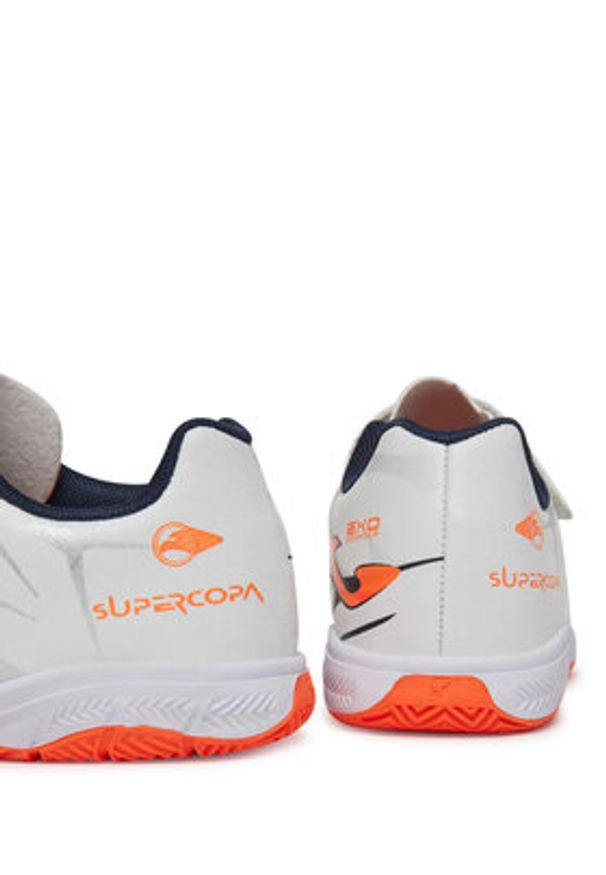 Joma Buty do piłki nożnej Super Copa Jr 2502 SCJS2502INV Biały. Kolor: biały. Materiał: skóra