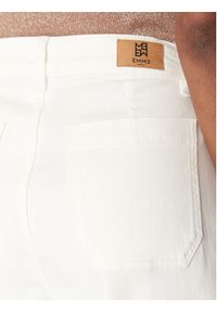 Marella Spodnie palazzo Samovar 2515131201 Écru Regular Fit. Kolor: kremowy. Materiał: wiskoza, bawełna #2