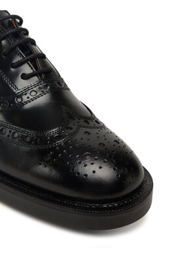 TOMMY HILFIGER - Tommy Hilfiger Oxfordy Brogue FW0FW08818 Czarny. Kolor: czarny. Materiał: skóra