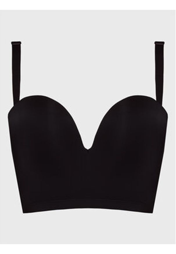 Wonderbra Biustonosz balkonetka WB000BHM Czarny. Kolor: czarny. Materiał: syntetyk