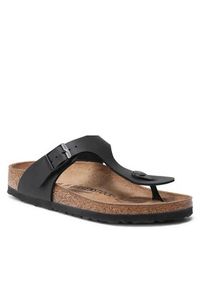 Birkenstock Japonki Gizeh 0043693 Czarny. Kolor: czarny. Materiał: skóra #7