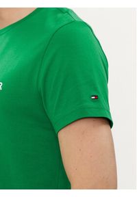 TOMMY HILFIGER - Tommy Hilfiger T-Shirt Logo MW0MW11797 Zielony Regular Fit. Kolor: zielony. Materiał: bawełna #5