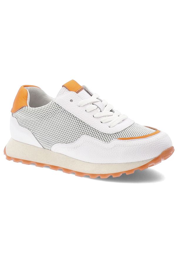 Białe Sneakersy Cambell Sportowe Obuwie Damskie. Okazja: na co dzień, na spacer. Kolor: biały. Materiał: materiał. Sport: turystyka piesza, bieganie