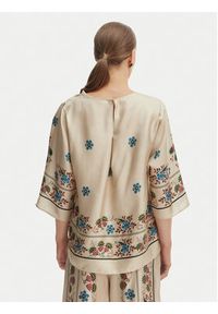 Weekend Max Mara Bluzka Samba 2615111062 Écru Loose Fit. Kolor: kremowy. Materiał: jedwab #2