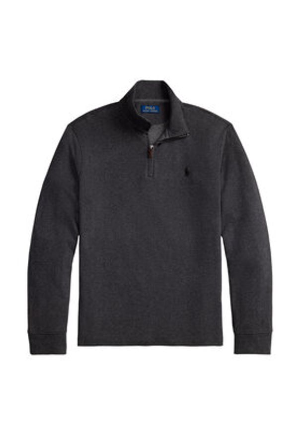 Polo Ralph Lauren Sweter 710981461001 Szary Regular Fit. Typ kołnierza: polo. Kolor: szary. Materiał: bawełna