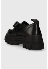 Buffalo mokasyny Aspha Loafer Bow damskie kolor czarny na platformie 1622304. Nosek buta: okrągły. Kolor: czarny. Obcas: na platformie #2