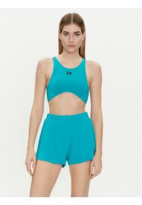 Calvin Klein Swimwear Szorty materiałowe KW0KW02441 Niebieski Regular Fit. Kolor: niebieski. Materiał: wiskoza