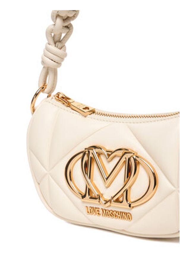 Love Moschino - LOVE MOSCHINO Torebka JC4189PP0NLC0110 Écru. Kolor: kremowy. Materiał: skórzane