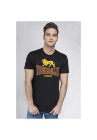 Koszulka Lonsdale Taverham. Kolor: czarny. Materiał: bawełna, materiał #1