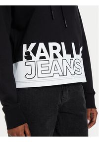 Karl Lagerfeld Jeans Bluza 245J1803 Czarny Regular Fit. Kolor: czarny. Materiał: bawełna #5