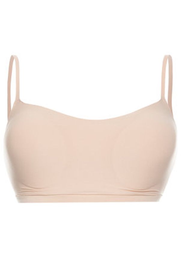 Chantelle Biustonosz top Soft Stretch C16A20 Beżowy. Kolor: beżowy. Materiał: syntetyk