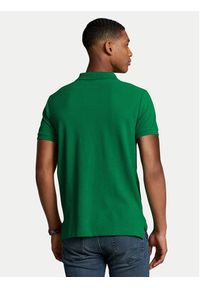 Polo Ralph Lauren Polo 710795080019 Zielony Slim Fit. Typ kołnierza: polo. Kolor: zielony. Materiał: bawełna #4