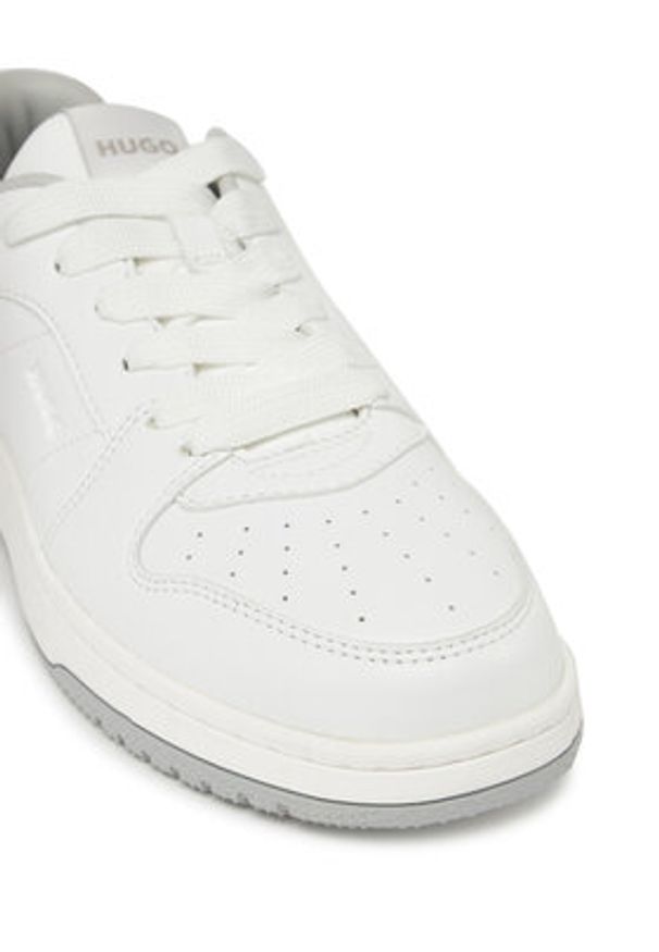 Hugo - HUGO Sneakersy Hadrian 50536296 Biały. Kolor: biały. Materiał: skóra
