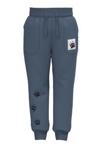 Name it - NAME IT Spodnie dresowe 13219370 Niebieski Regular Fit. Kolor: niebieski. Materiał: bawełna, syntetyk #1
