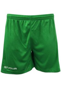 Spodenki sportowe Givova One. Kolor: zielony. Długość: krótkie. Sezon: lato. Styl: sportowy